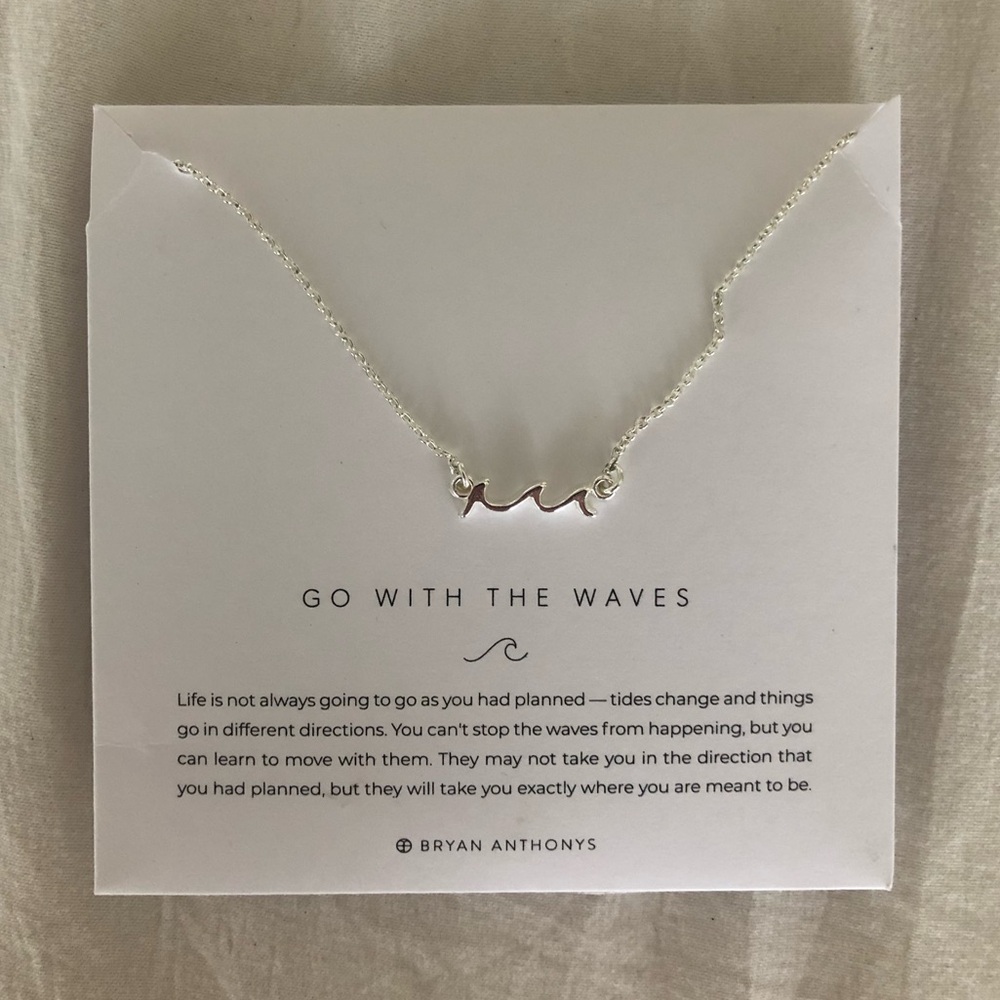 Bryan Anthonys - Go with the Waves, silver necklace